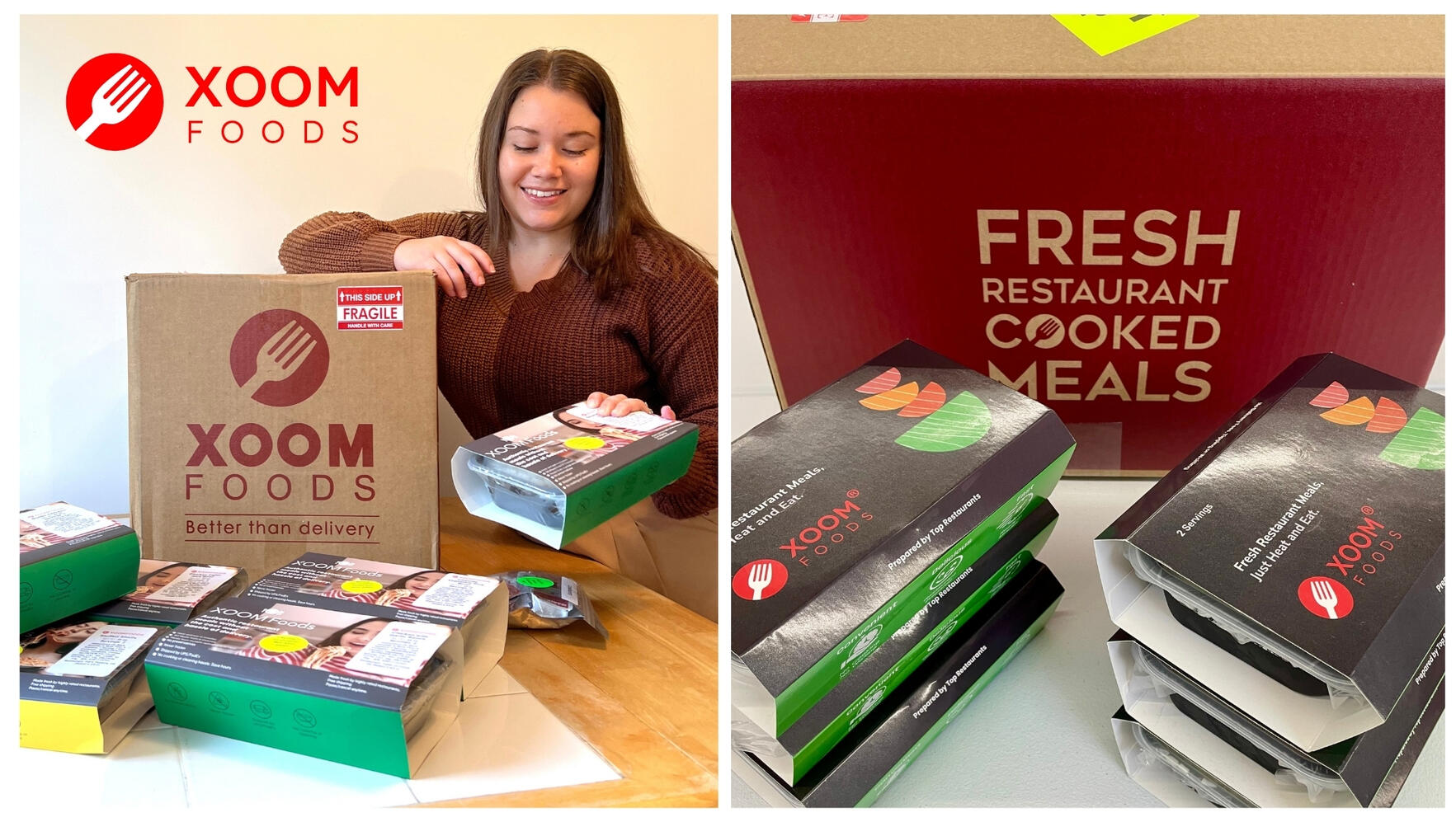 Shipping box and meals